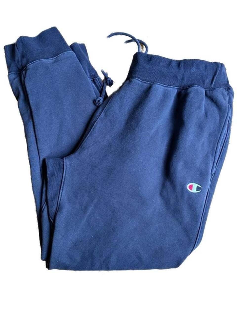 Vintage Old School Champion Reverse Weave Sweatpants Navy Blue Size XL